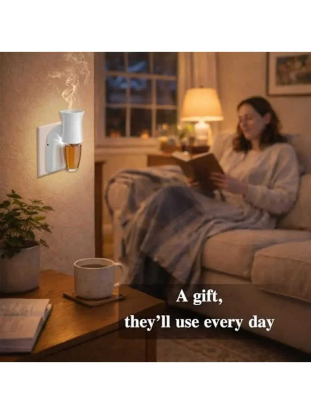 3-Pack Wall Plug-In Air Fresheners with Night Light - White Home Decor